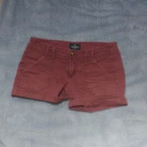 Maroon American Eagle Jean Shorts